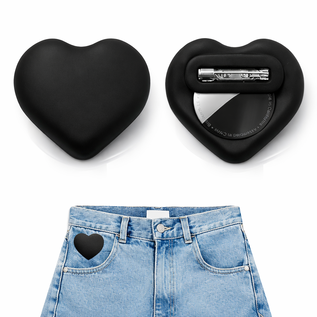 Heart Shaped AirTag Case for Apple AirTag & AirTag 2  Silicone Protective Cover with Keychain Clip  Cute Anti-Scratch Shockproof Tracker Holder