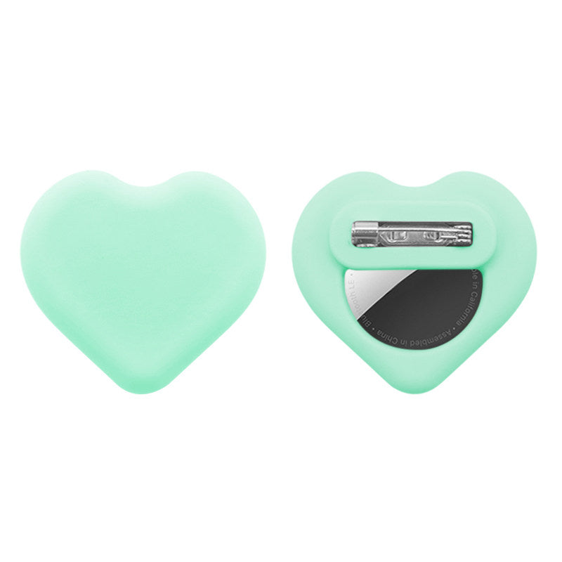 Heart Shaped AirTag Case for Apple AirTag & AirTag 2  Silicone Protective Cover with Keychain Clip  Cute Anti-Scratch Shockproof Tracker Holder