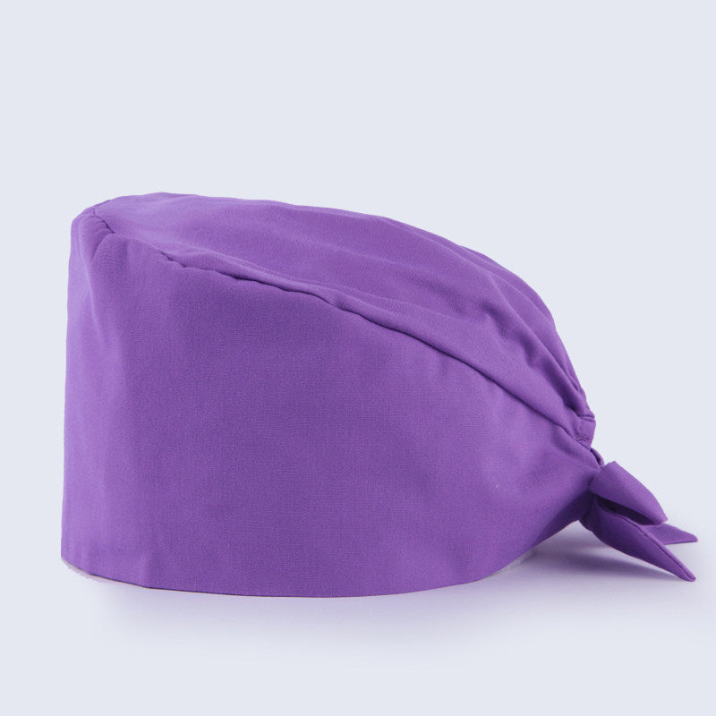 Cotton Gourd Hat Men and Women Work Hat Nurse Hat Pet Dental Clinic Head Cap Solid Color Hat Can Be Customized