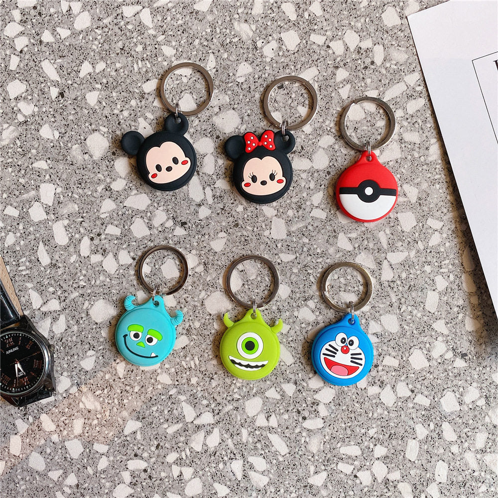 Suitable for AirTag case, Apple airtags case, keychain, anti-lost, hanging ring, cartoon case