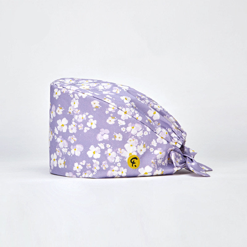 Gourd hat doctor nurse surgical cap print dental clinic work hat flower flower world spring