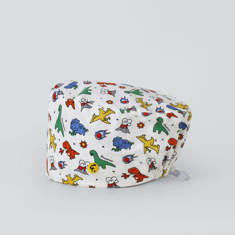 Beanie Doctor Nurse Print Surgical Cap Work Cap Dopamine Collection Men's and Women's Spring Summer