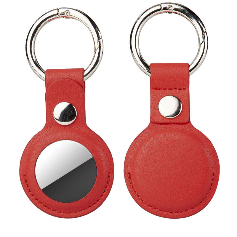Suitable for AirTag case, Apple airtags chain, leather air protector, tag positioning case, key fob ring