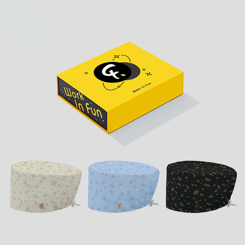 Original gourd hat nurse work hat laboratory dentist surgical cap cotton breathable beanie hat