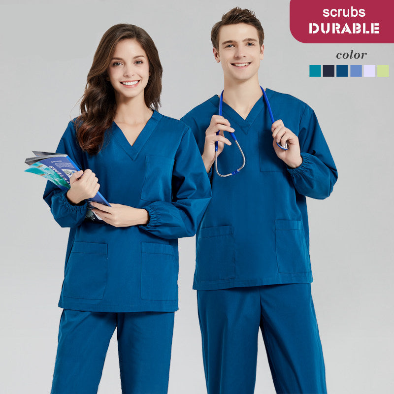 Surgical gowns, hand washing gowns, solid color overalls, doctor nurse uniforms, clean rooms, laboratories, long sleeve overalls