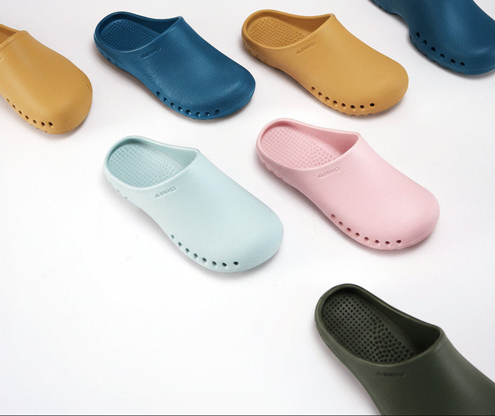 Antibacterial toe non-slip slippers laboratory clean room unisex EVA slippers hospital operating room work shoes