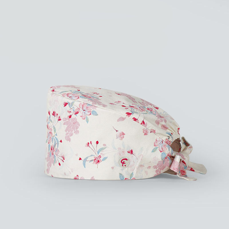 Fashion printed hat doctor nurse work hat cotton surgical cap sweat towel spring series
