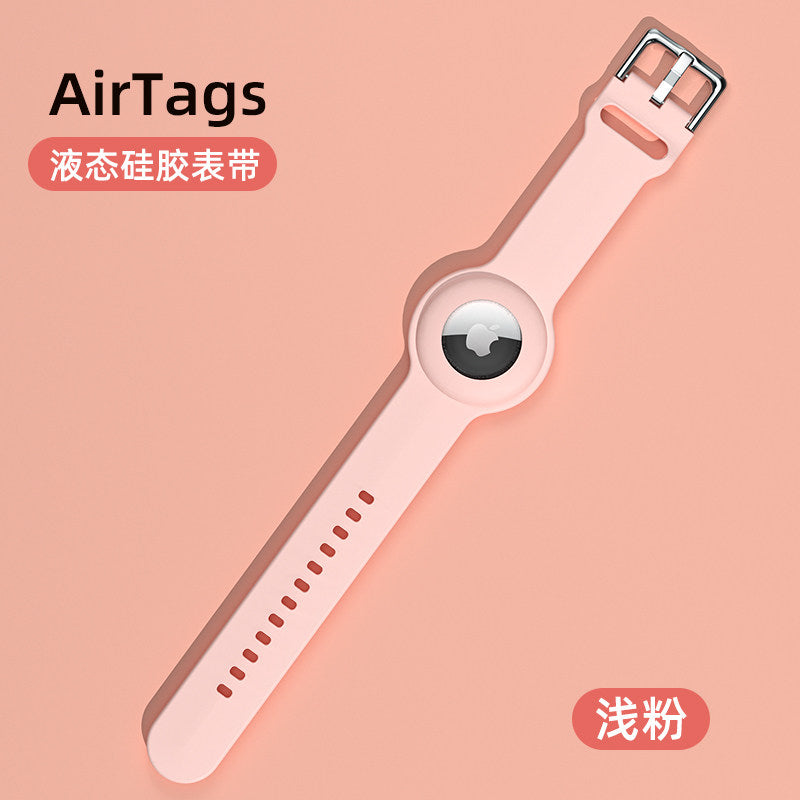 Kids AirTag Wristband Case  Liquid Silicone Watch-Style Protective Bracelet for Apple AirTag