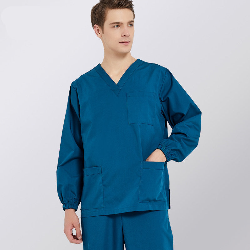 Surgical gowns, hand washing gowns, solid color overalls, doctor nurse uniforms, clean rooms, laboratories, long sleeve overalls