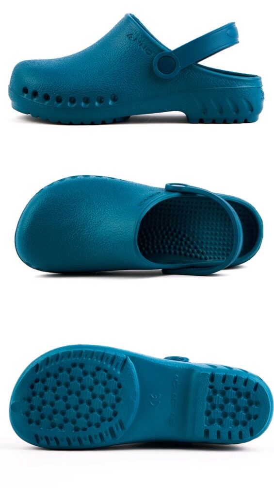 Antibacterial toe non-slip slippers laboratory clean room unisex EVA slippers hospital operating room work shoes