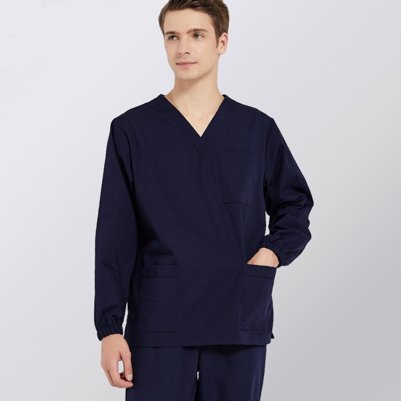 Surgical gowns, hand washing gowns, solid color overalls, doctor nurse uniforms, clean rooms, laboratories, long sleeve overalls