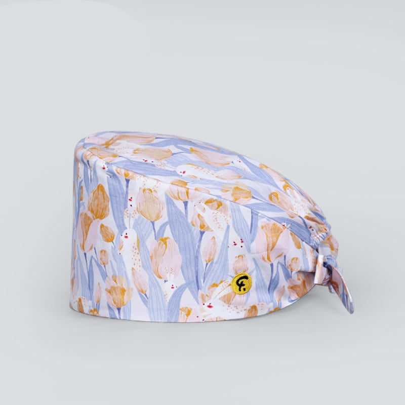 Fashion printed hat doctor nurse work hat cotton surgical cap sweat towel spring series