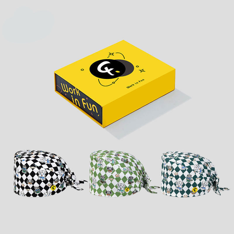 Cotton Surgical Scrub Cap – Breathable, Lightweight & Adjustable Work Hat