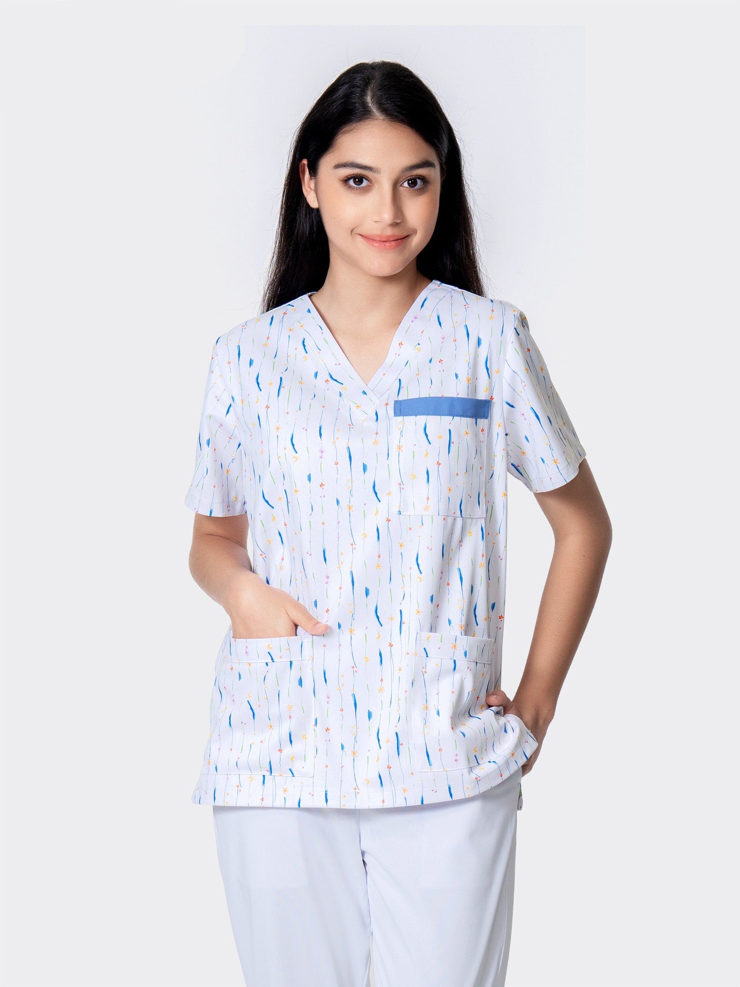 Printed hand washing clothes dinosaur begonia rabbit comfortable breathable overalls surgical gowns men's and women's dentistry, pediatrics