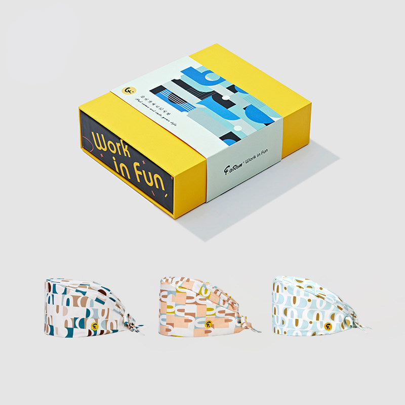 Dr. Surgical Cap Minimalist Art Letter Work Hat Gourd Hat Cotton Print Men's and Women's Spring