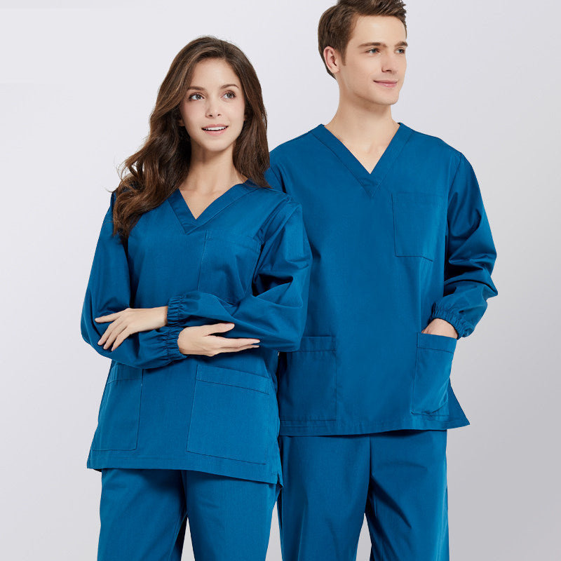 Surgical gowns, hand washing gowns, solid color overalls, doctor nurse uniforms, clean rooms, laboratories, long sleeve overalls