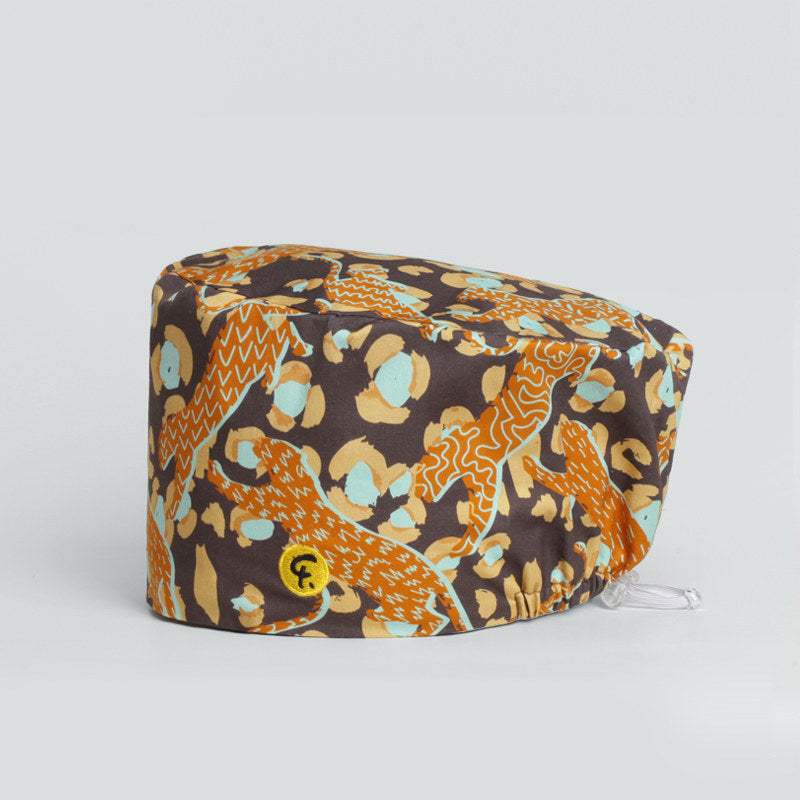 Wrap Turban Doctor Wrap Cap Nurse Work Cap Beanie Jungle Walk Men & Women Spring Summer