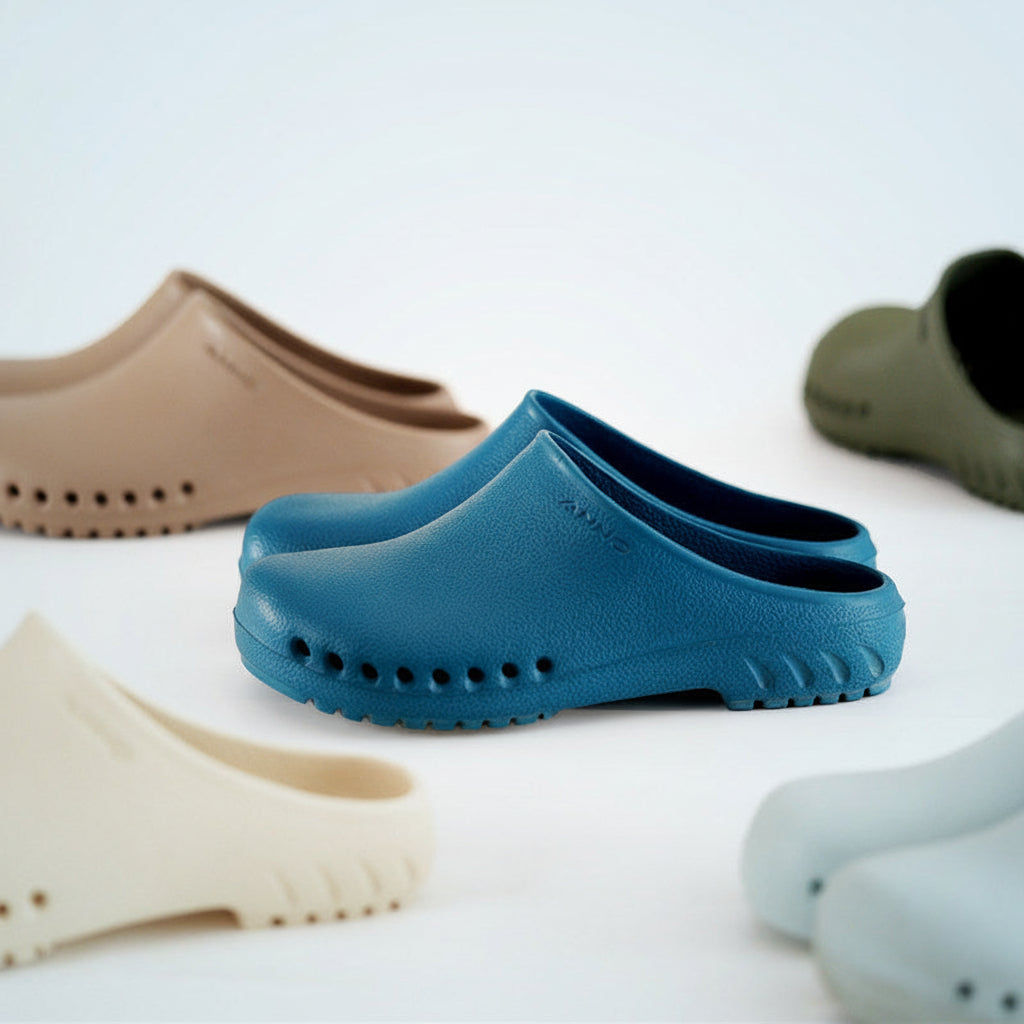 Antibacterial toe non-slip slippers laboratory clean room unisex EVA slippers hospital operating room work shoes