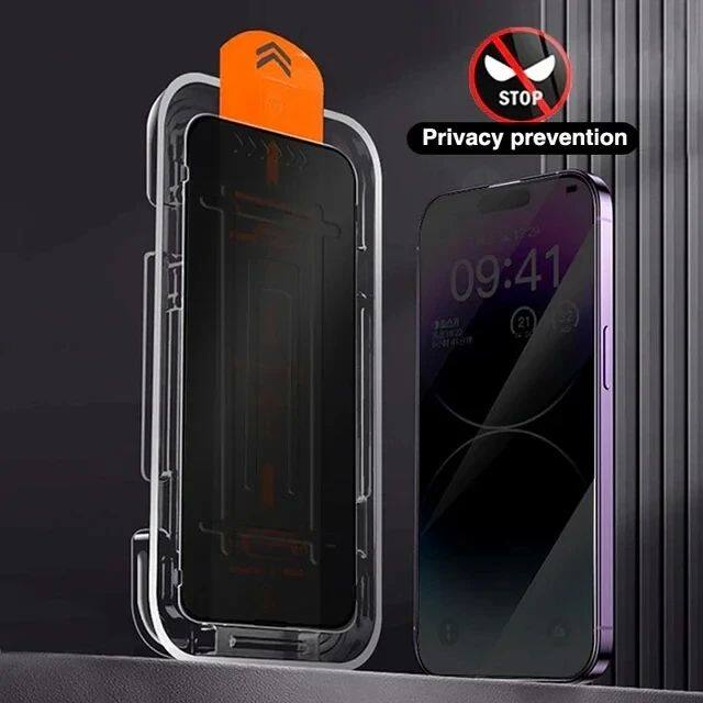 8K Oleophobic Coating Dust free Installation Privacy Screen Protector For iPhone Matte Glass