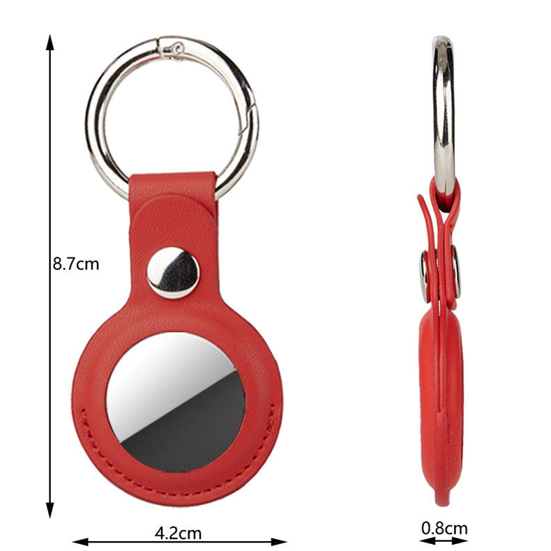 Suitable for AirTag case, Apple airtags chain, leather air protector, tag positioning case, key fob ring