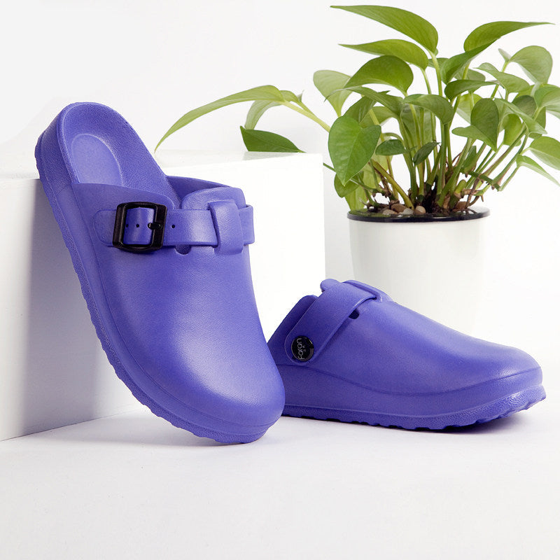 Lightweight EVA Work Slippers – Anti-Slip Medical & Lab Shoes