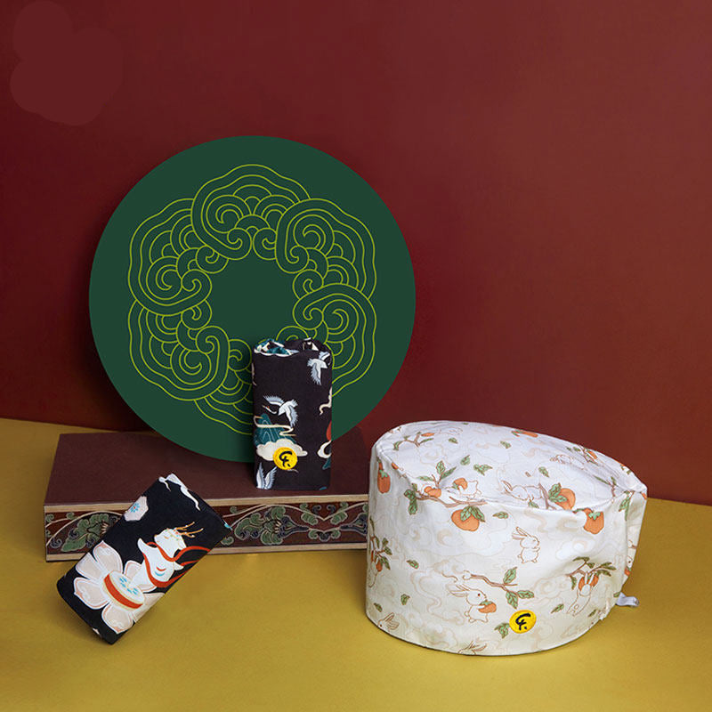 Turban, turban, hood, doctor, nurse, work hat, beanie, cotton, spring and summer, men and women, Dunhuang