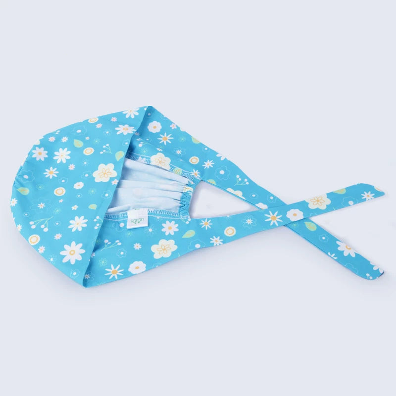 Faran Faran Printed Cotton Oral Dental Work Cap Dust Cap Pet Salon Beauty Salon Cap Wrap Cap