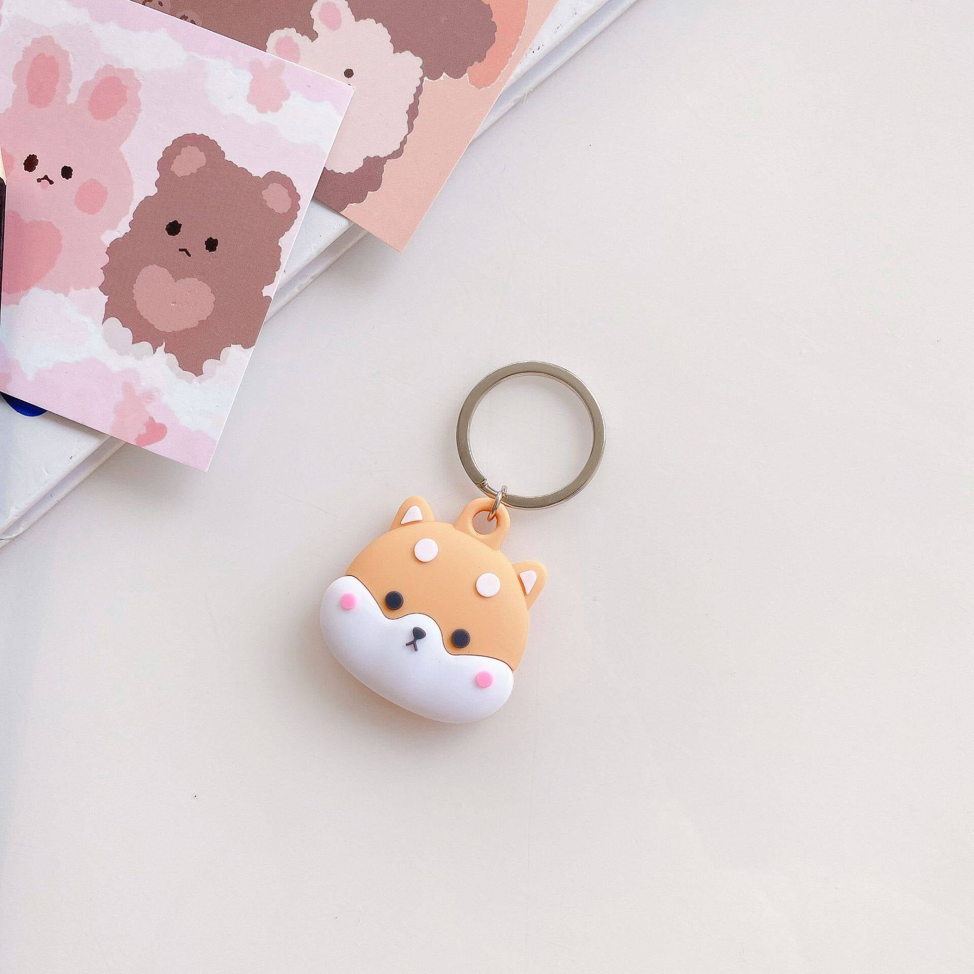 Suitable for AirTag case, Apple airtags case, keychain, anti-lost, hanging ring, cartoon case
