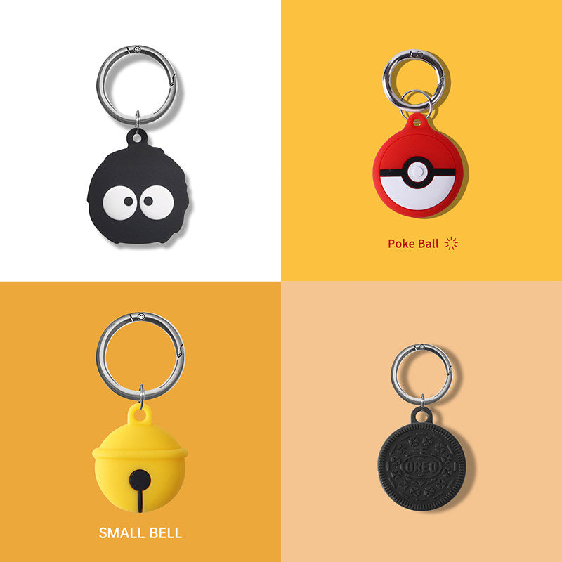Suitable for AirTag case, Apple airtags case, keychain, anti-lost, hanging ring, cartoon case