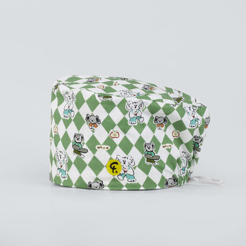Nurse, work surgical cap, beanie, confinement hat, headscarf, flag opening, men's and women's spring and summer thin style