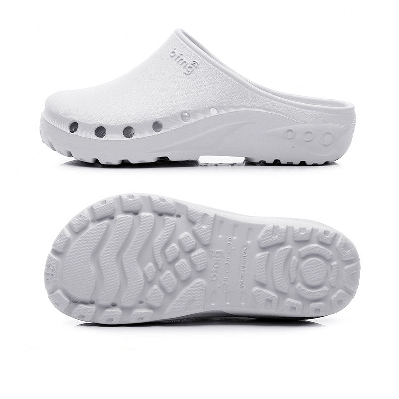 Non-slip operating room slippers, medical surgical shoes, care room doctor's hole shoes, medical men's and women's work shoes