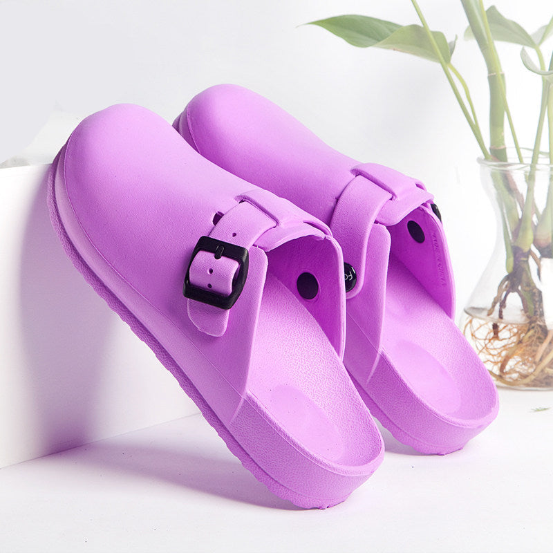 Lightweight EVA Work Slippers – Anti-Slip Medical & Lab Shoes