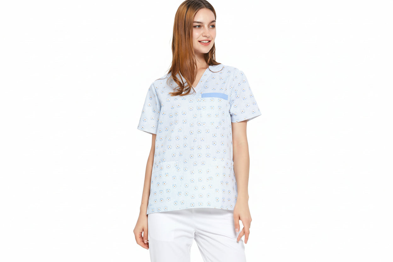 Printed hand washing clothes dinosaur begonia rabbit comfortable breathable overalls surgical gowns men's and women's dentistry, pediatrics