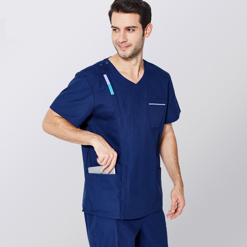 Solid color hand washing clothes, brush hand clothes, operating room isolation clothes, male and female nurse clothes, new comfortable surgical clothes