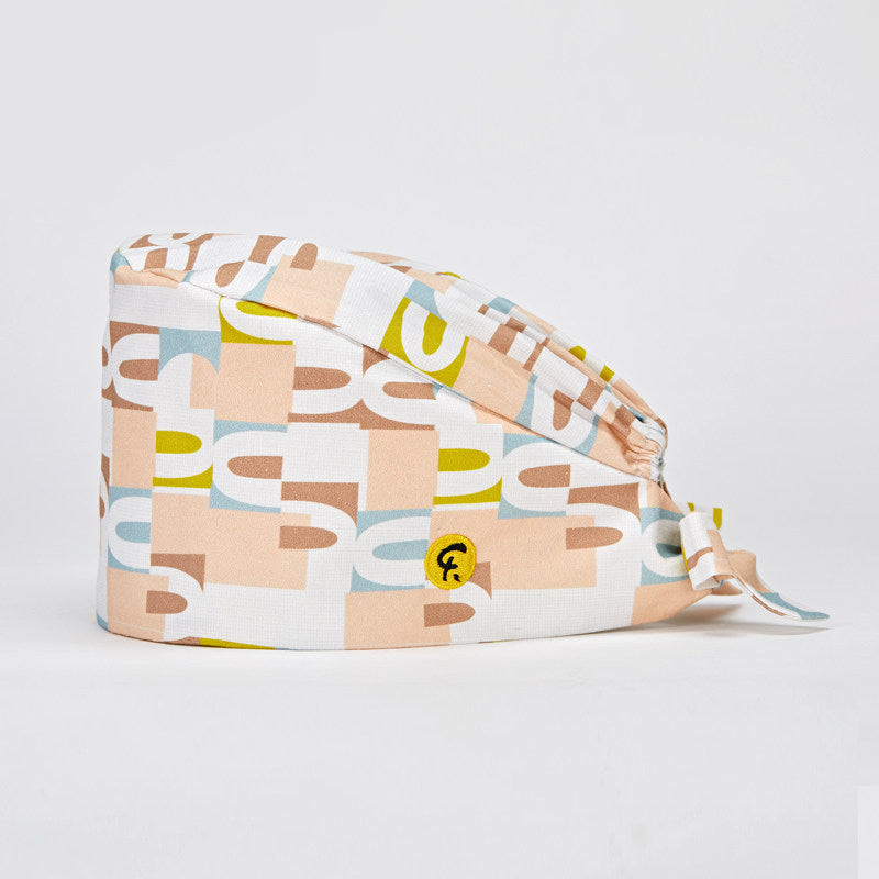 Dr. Surgical Cap Minimalist Art Letter Work Hat Gourd Hat Cotton Print Men's and Women's Spring