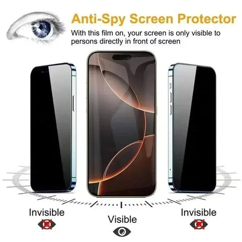 1-100 Pcs Full Cover Privacy Screen Protector For iPhone 17 16 ProMax Plus 8K Anti-spy Glass For iPhone