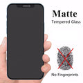 Matte Glass For iPhone17 16 15 14 13 12 11 Pro MAX Screen Protector