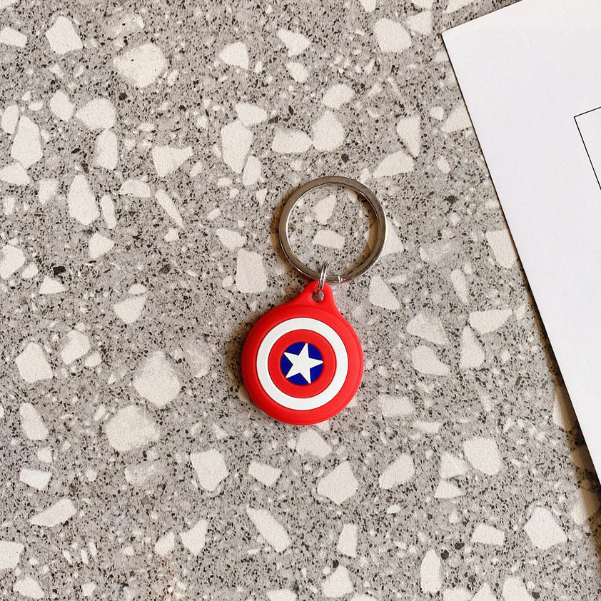 Suitable for AirTag case, Apple airtags case, keychain, anti-lost, hanging ring, cartoon case
