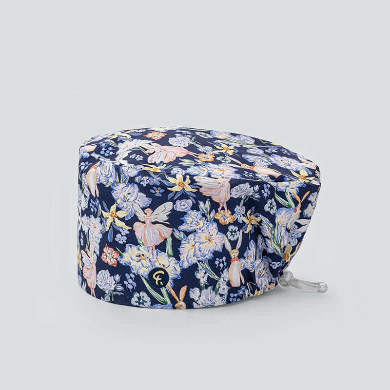 Doctor nurse beanie surgery hood cap stomatology hospital pet doctor work hat flower dance