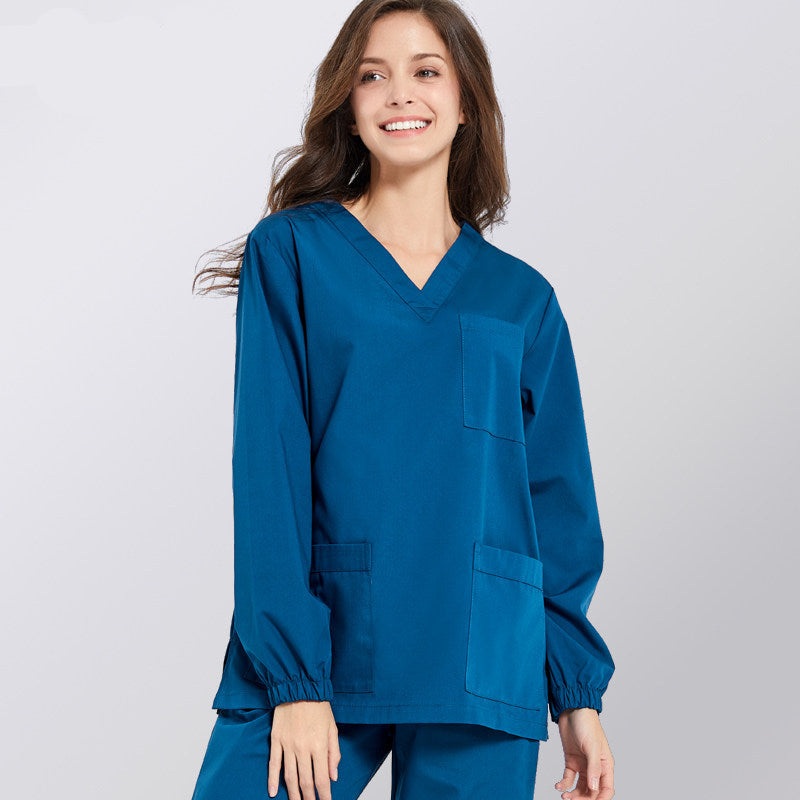 Surgical gowns, hand washing gowns, solid color overalls, doctor nurse uniforms, clean rooms, laboratories, long sleeve overalls