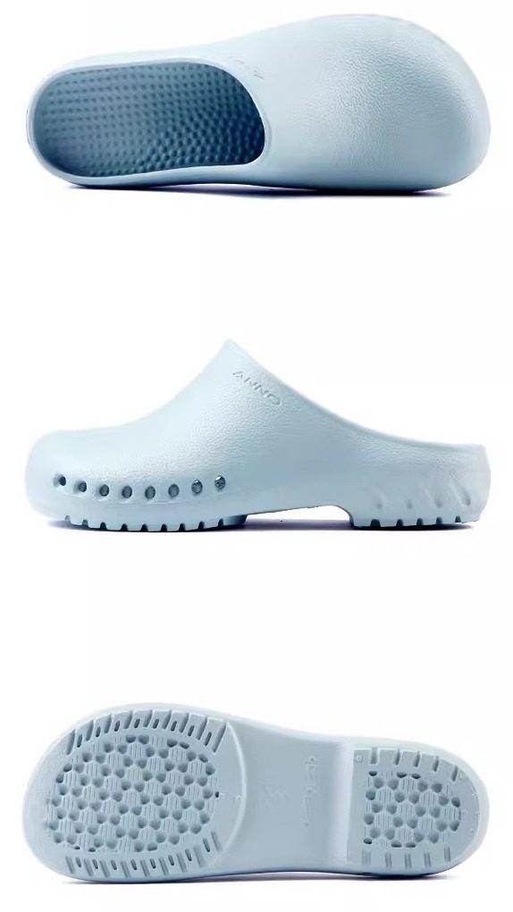 Antibacterial toe non-slip slippers laboratory clean room unisex EVA slippers hospital operating room work shoes