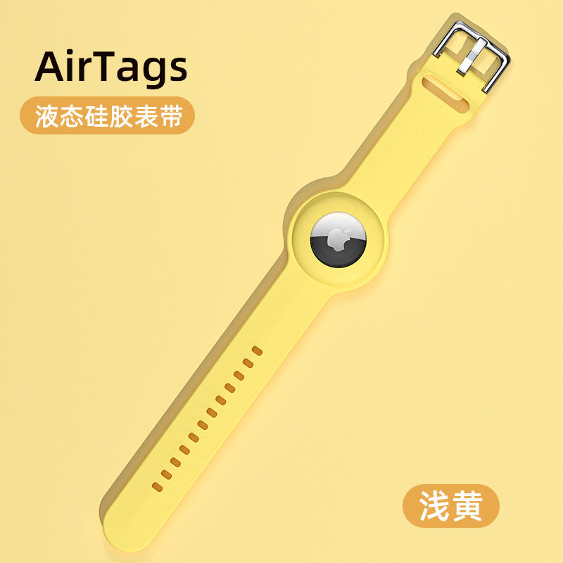 Kids AirTag Wristband Case  Liquid Silicone Watch-Style Protective Bracelet for Apple AirTag