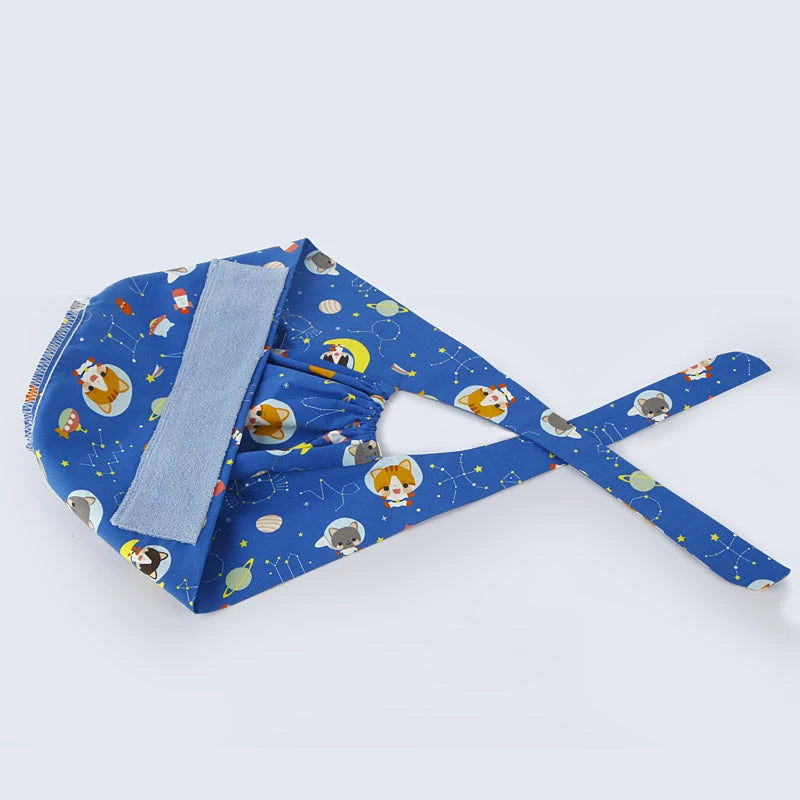 Faran Surgical Cap Doctor Nurse Printed Hat Pet Home Dental Work Hat Planet Guardian Meow Summer