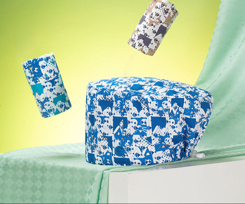 Fashion Beanie Work Hat Doctor Nurse Head Wrap Surgical Cap Sweat Absorbent Sweat Towel Full Geometry
