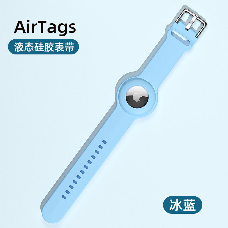 Kids AirTag Wristband Case  Liquid Silicone Watch-Style Protective Bracelet for Apple AirTag