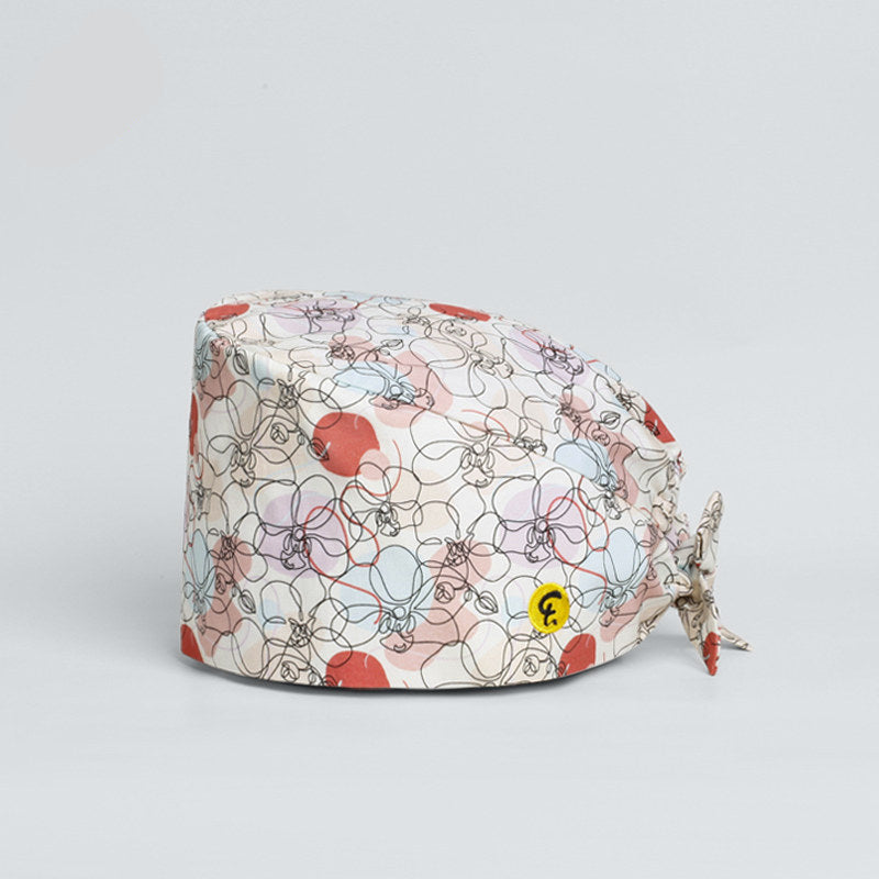 Nurse Work Hat Gourd Hat Wrap Hood Sweat Towel Romantic Garden Men and Women Spring & Summer