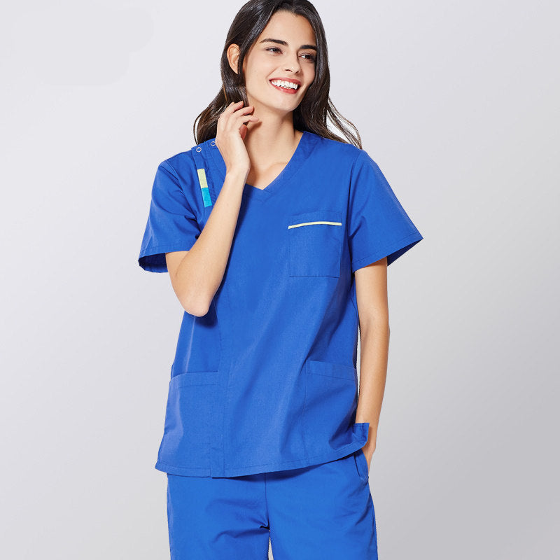 Solid color hand washing clothes, brush hand clothes, operating room isolation clothes, male and female nurse clothes, new comfortable surgical clothes