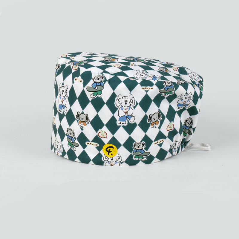 Nurse, work surgical cap, beanie, confinement hat, headscarf, flag opening, men's and women's spring and summer thin style