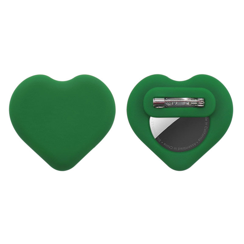 Heart Shaped AirTag Case for Apple AirTag & AirTag 2  Silicone Protective Cover with Keychain Clip  Cute Anti-Scratch Shockproof Tracker Holder