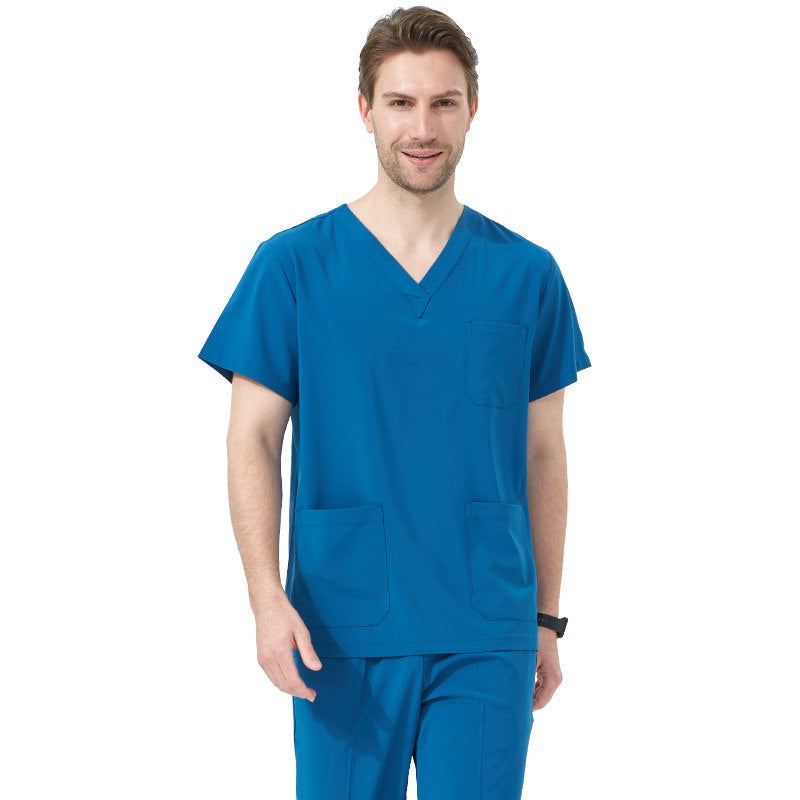 Quick-drying hand washing coat, women's short-sleeved surgical gown, operating room work clothes, elastic doctor's brush handsuit, long-sleeved men